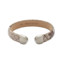 Slavenarmband bruin leer